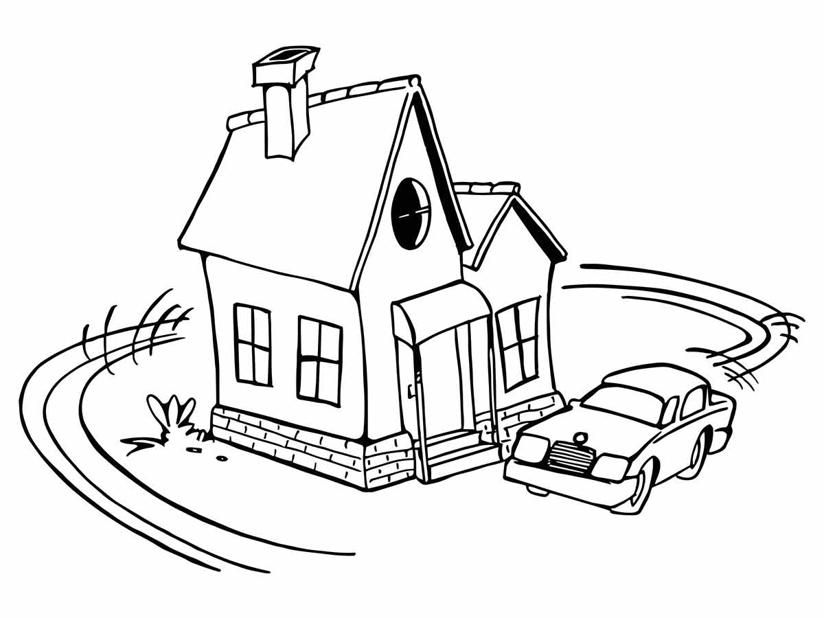 Coloring Houses coloring page (15)