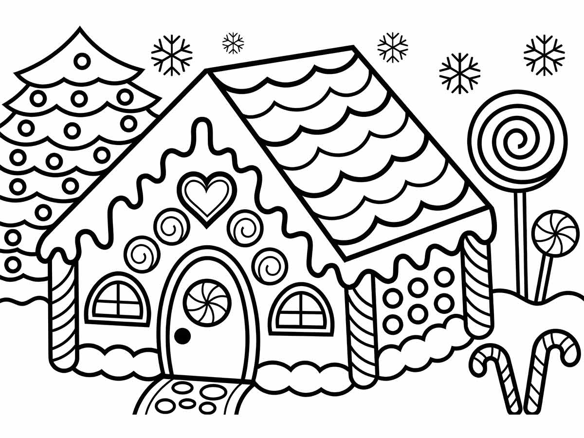 Coloring Houses coloring page (2)