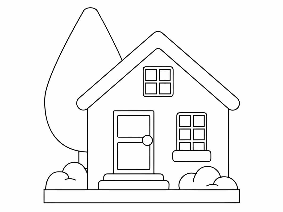 Coloring Houses coloring page (21)