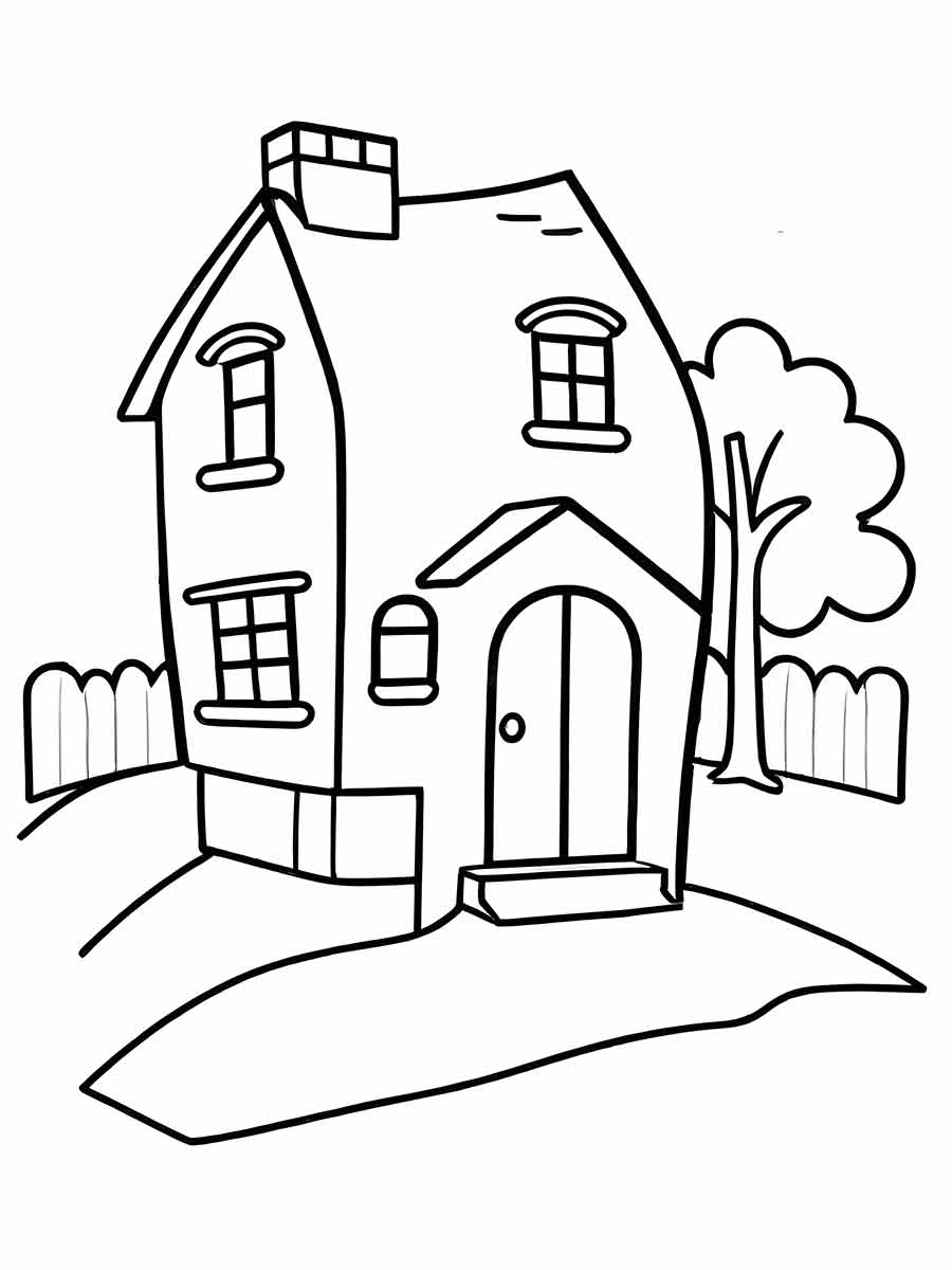 Coloring Houses coloring page (23)