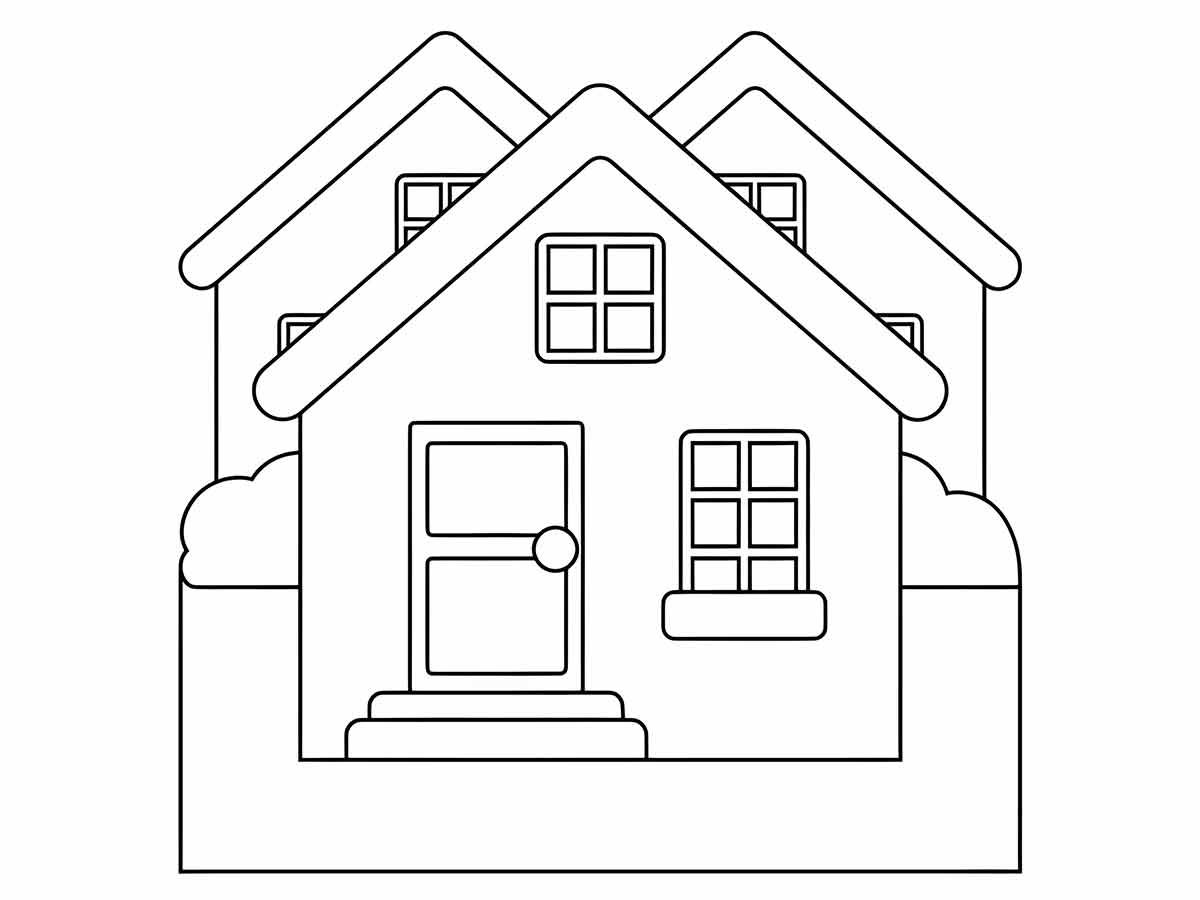 Coloring Houses coloring page (26)