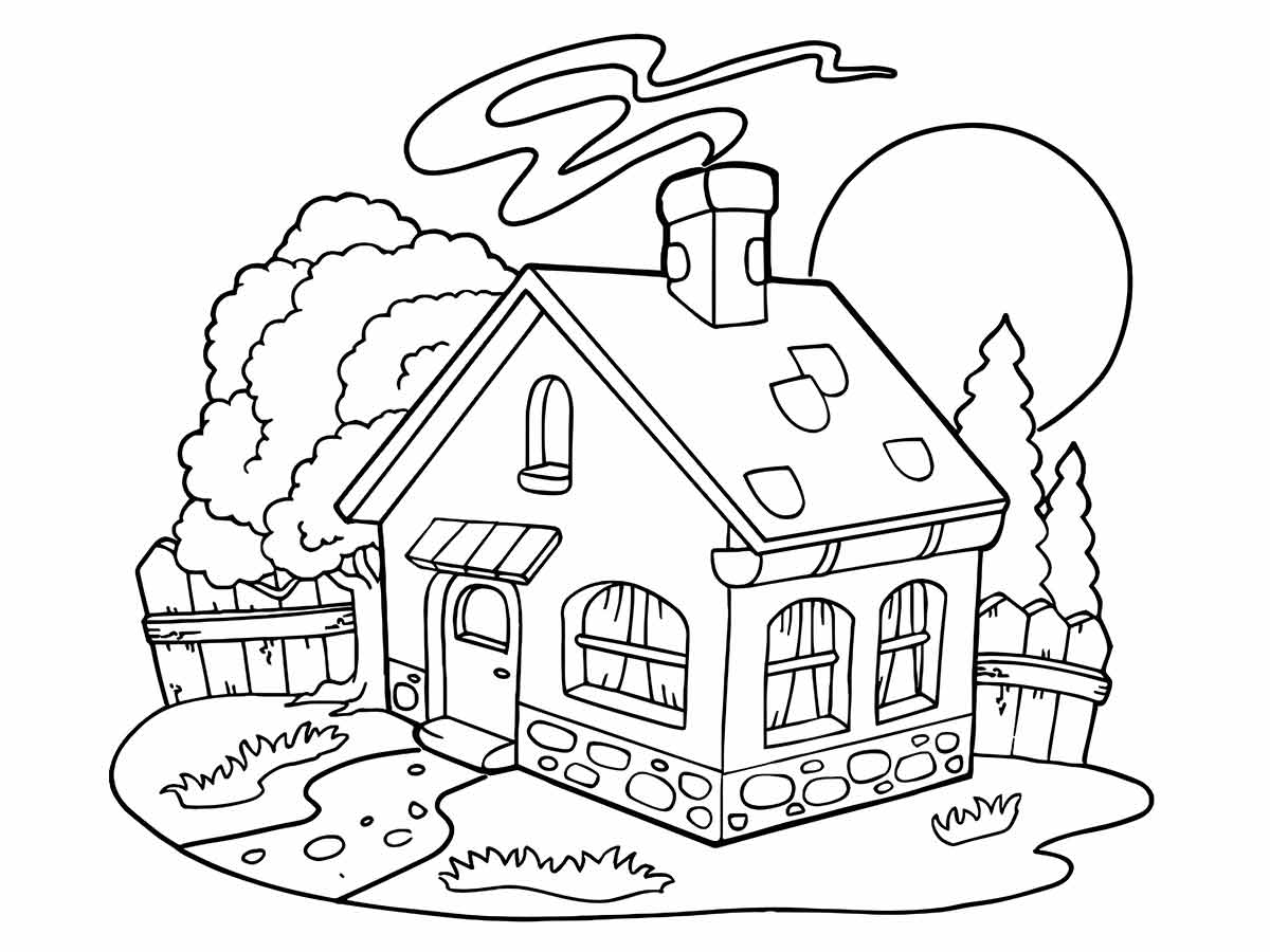 Coloring Houses coloring page (27)