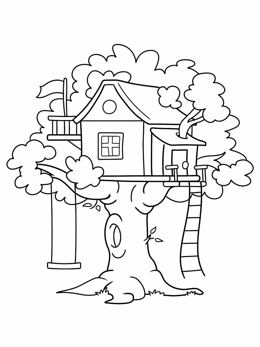 Coloring Houses coloring page (29)