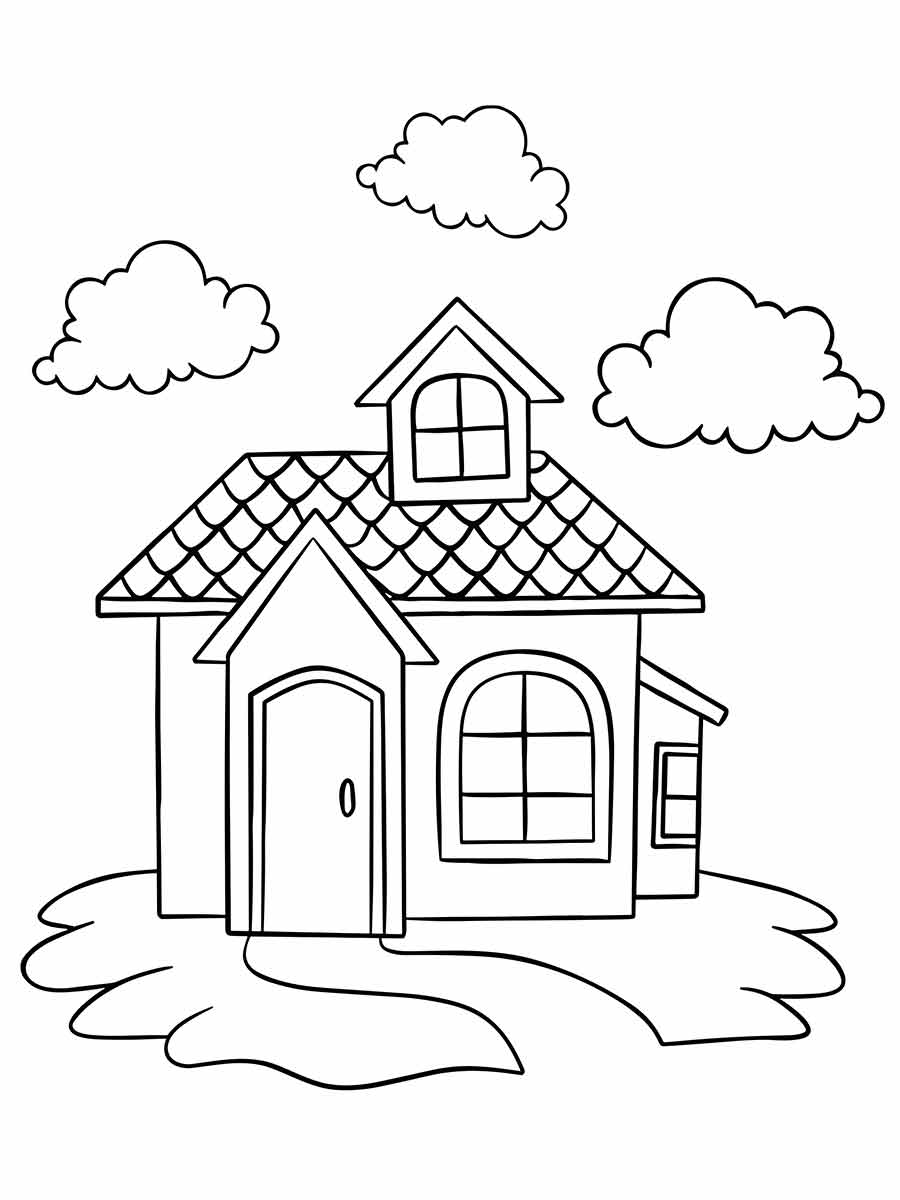 Coloring Houses coloring page (30)