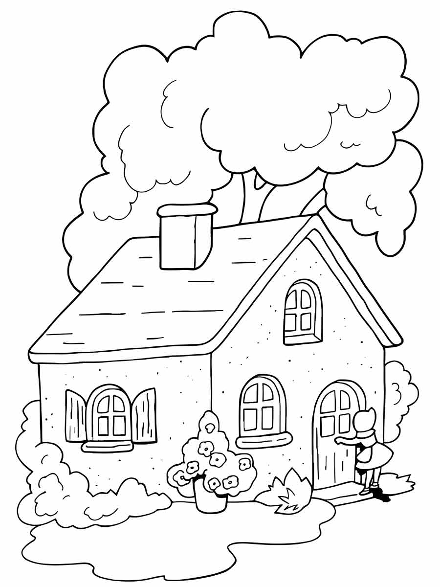 Coloring Houses coloring page (31)