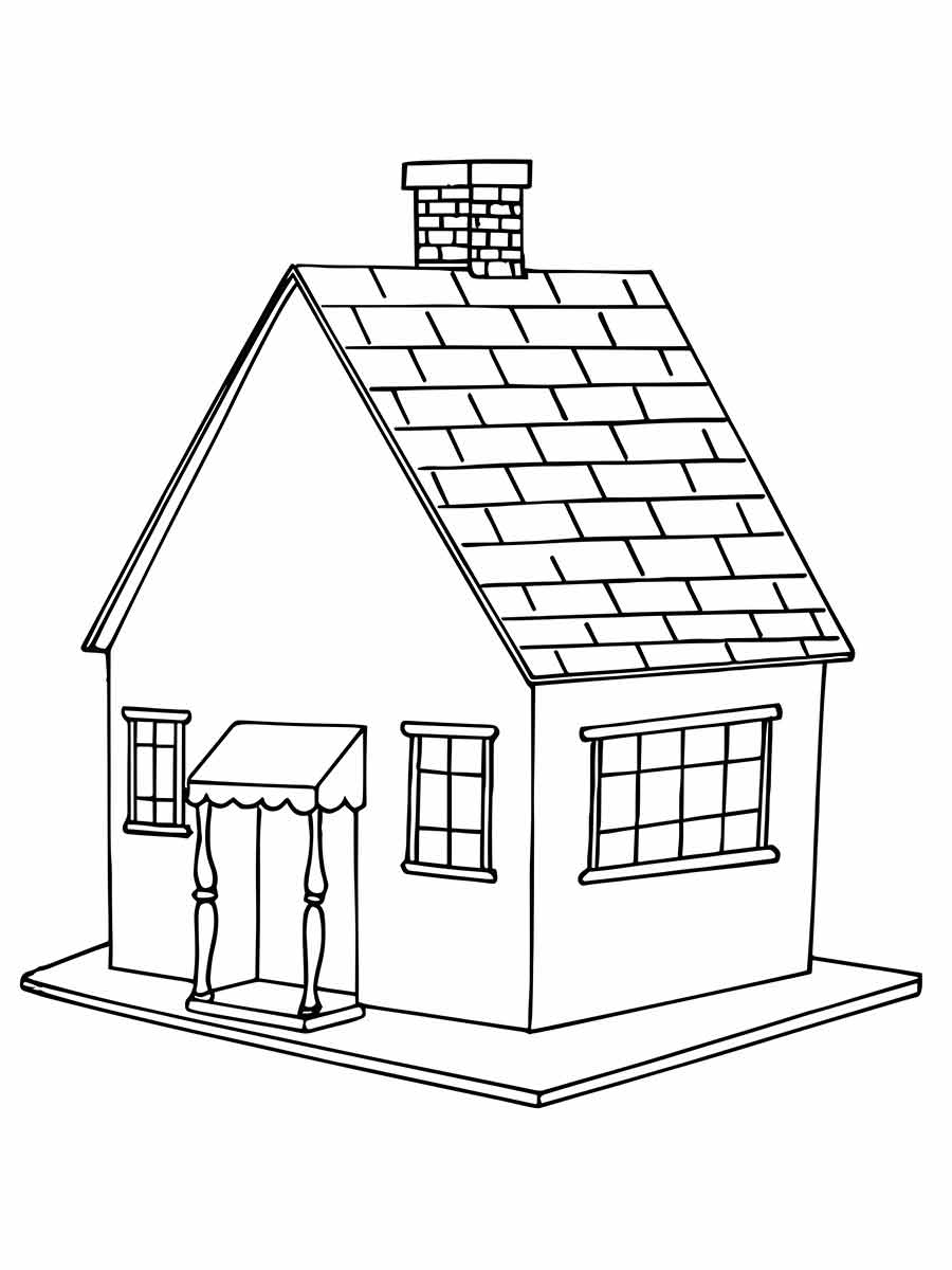 Coloring Houses coloring page (32)