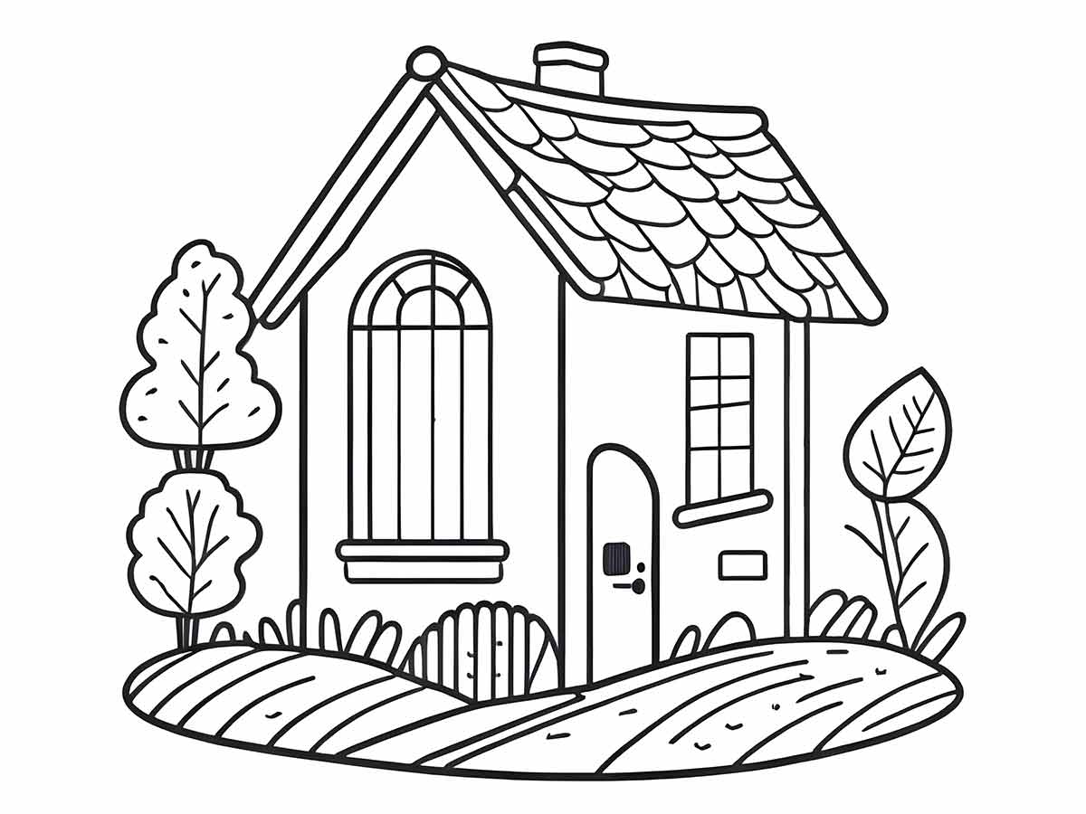 Coloring Houses coloring page (34)