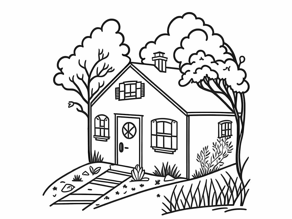 Coloring Houses coloring page (35)