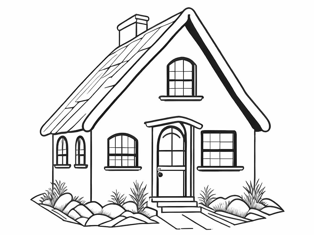 Coloring Houses coloring page (36)