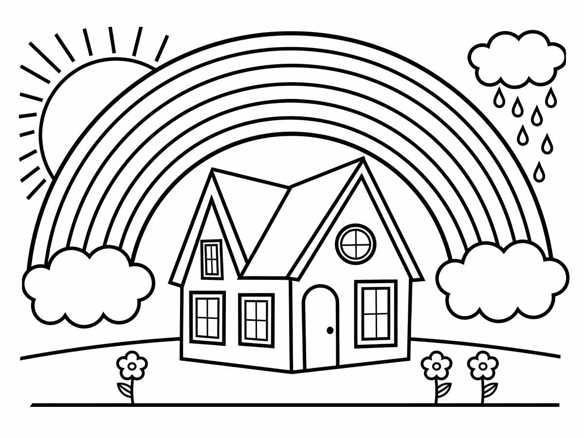 Coloring Houses coloring page (7)