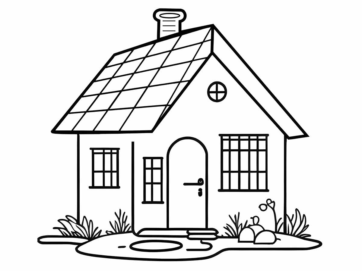 Coloring Houses coloring page (8)