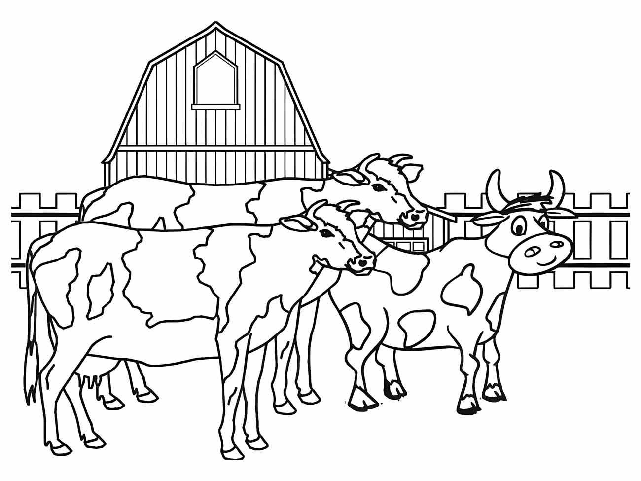 Cow coloring page (15)