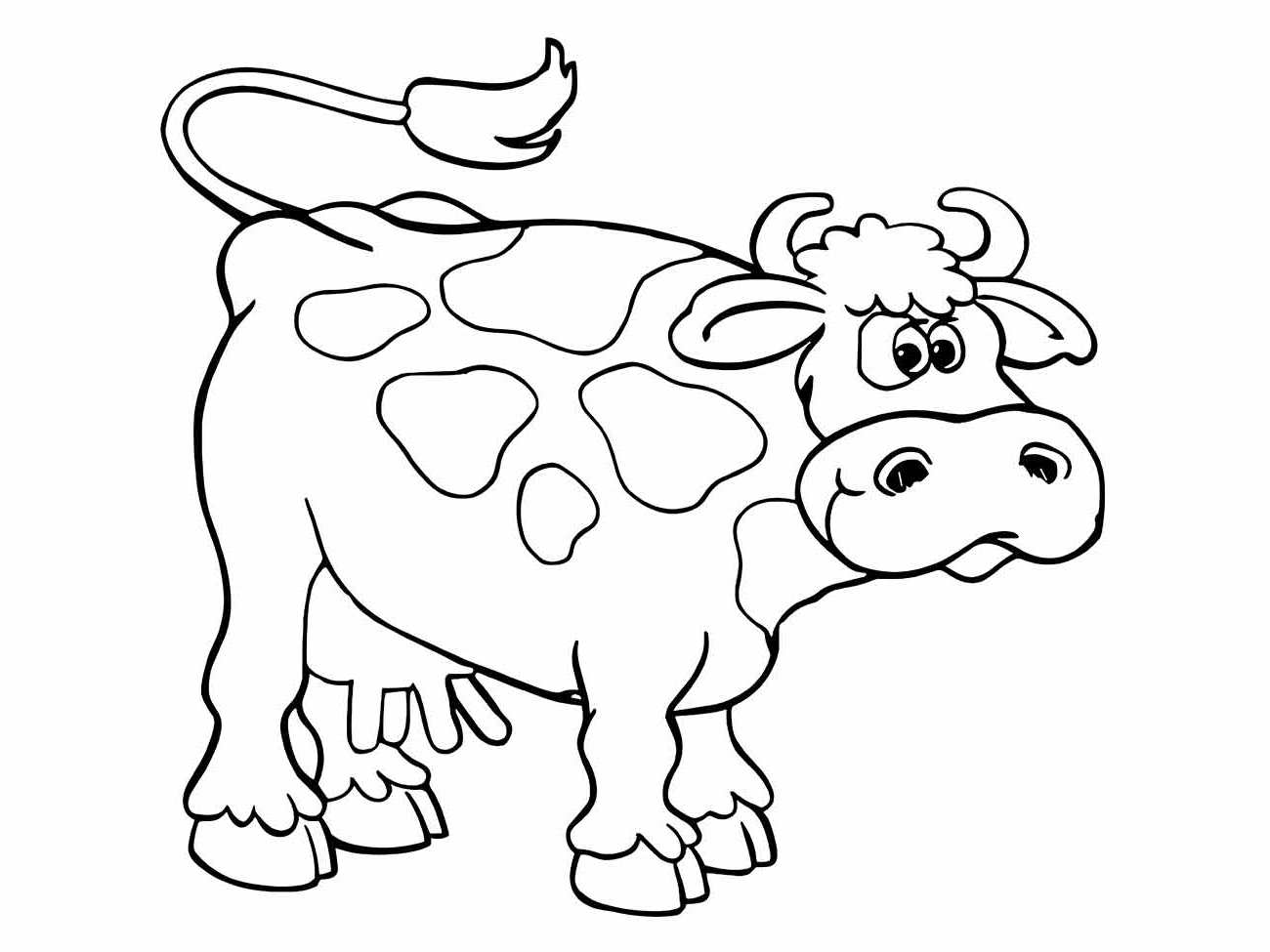 Cow coloring page (25)