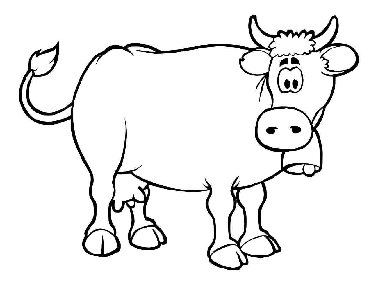 Cow coloring page (29)