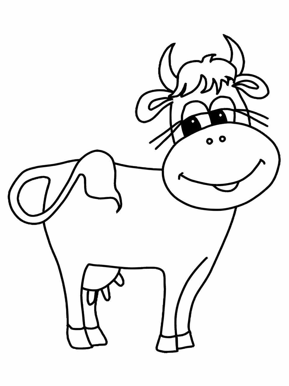 Cow coloring page (31)