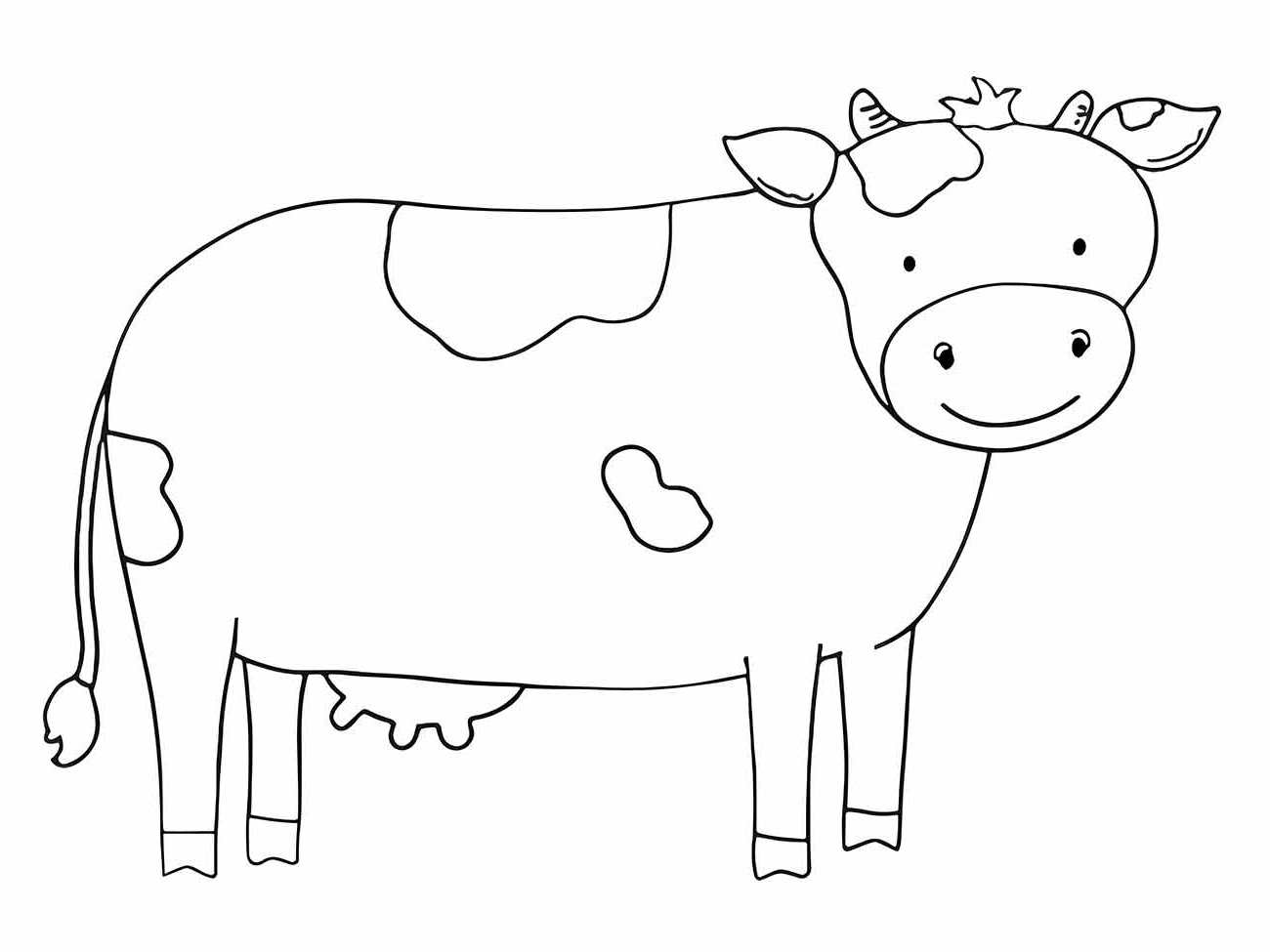 Cow coloring page (32)