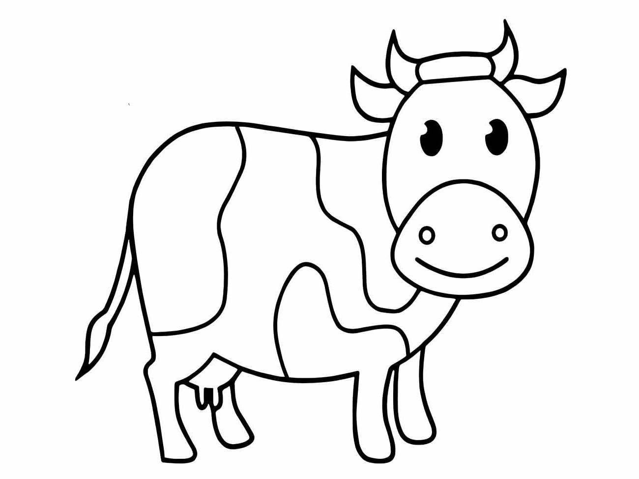 Cow coloring page (37)