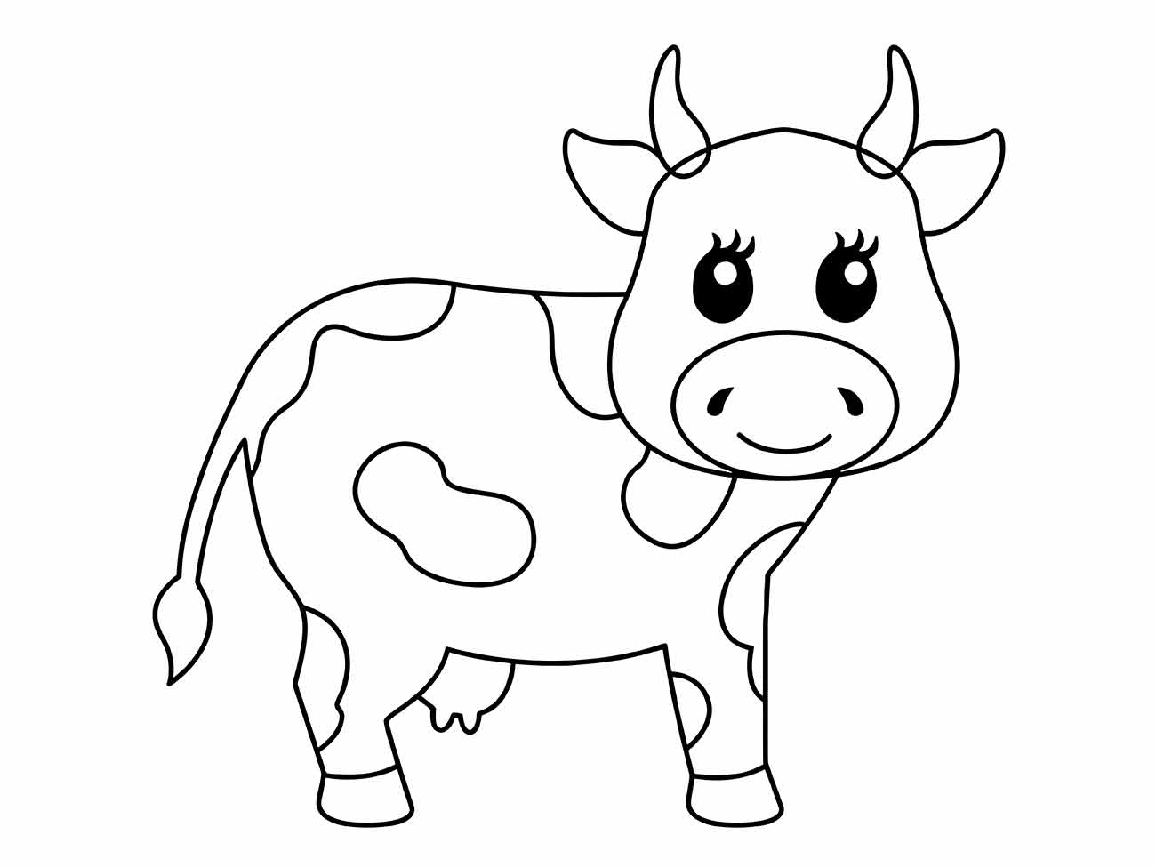 Cow coloring page (38)