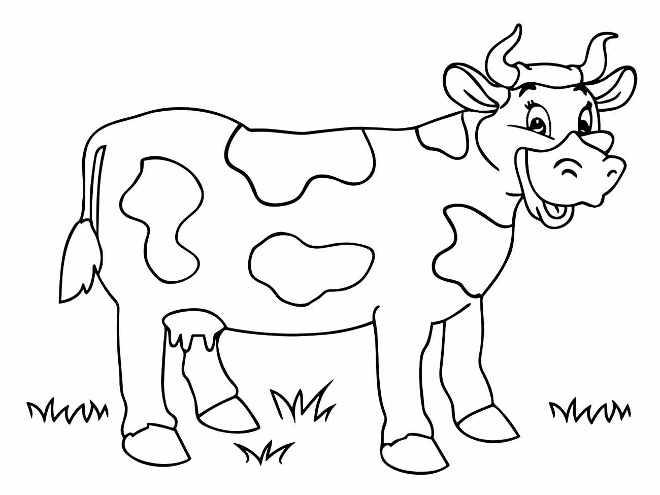 Cow coloring page (42)