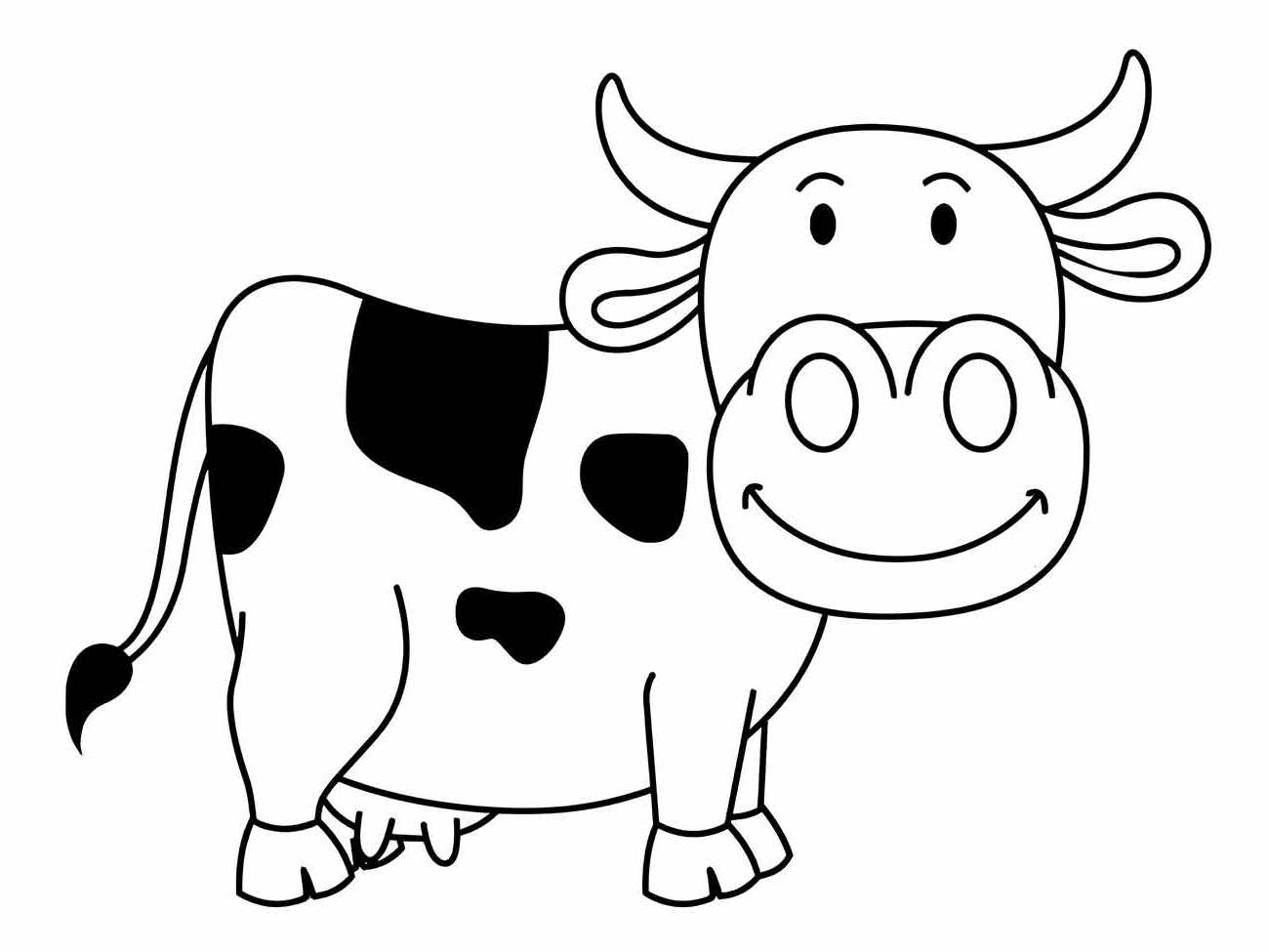 Cow coloring page (44)