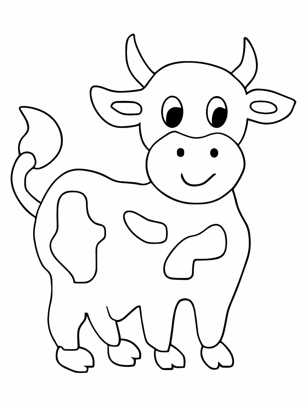 Cow coloring page (51)