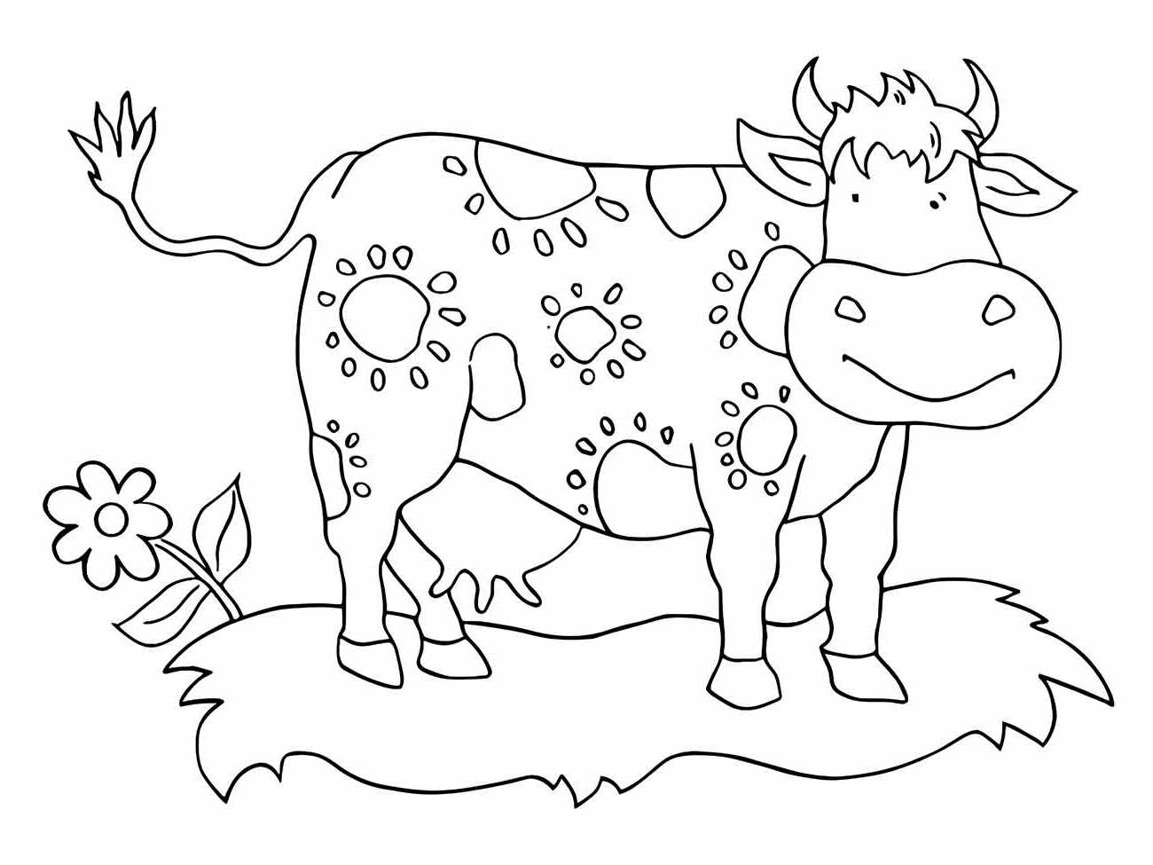 Cow coloring page (54)