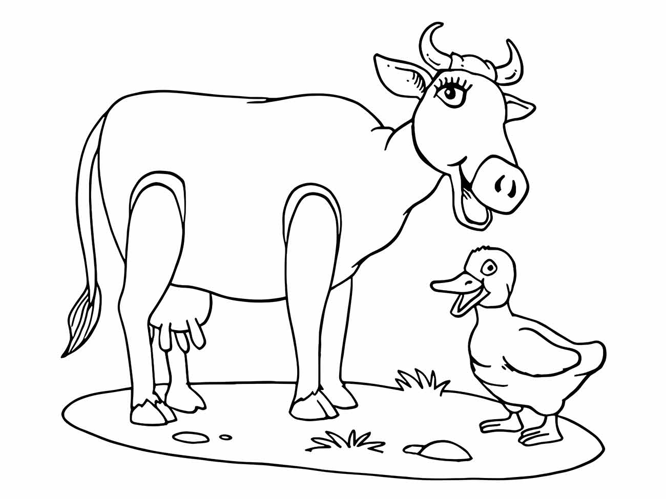 Cow coloring page (55)