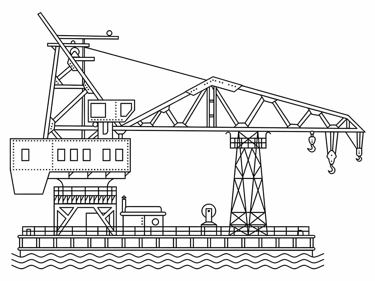 Cranes coloring page (16)