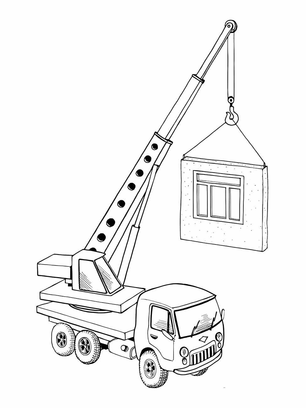 Cranes coloring page (2)