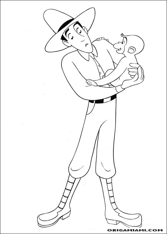 Curious george coloring page (10)