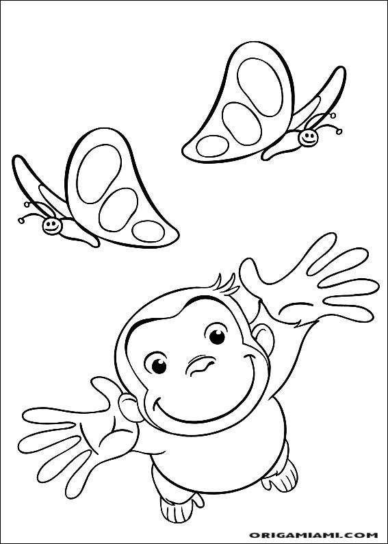 Curious george coloring page (11)