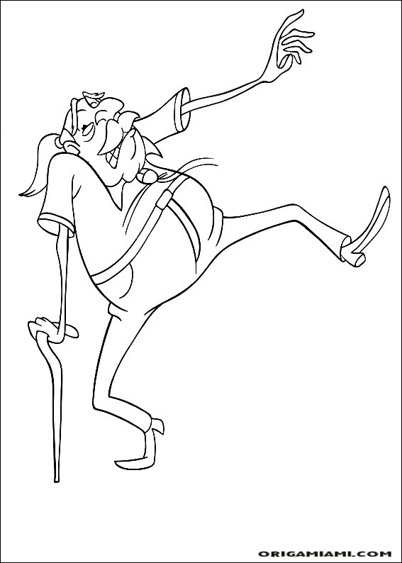 Curious george coloring page (12)