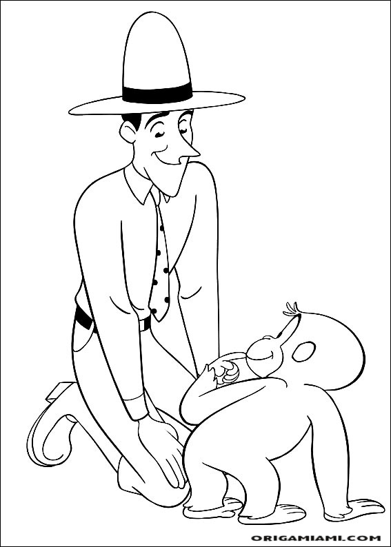 Curious george coloring page (13)