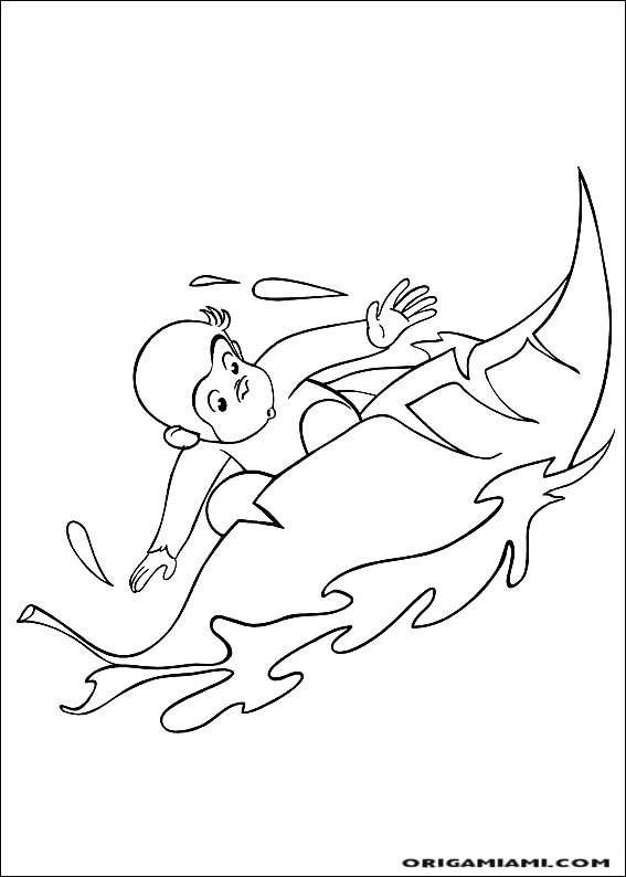 Curious george coloring page (14)