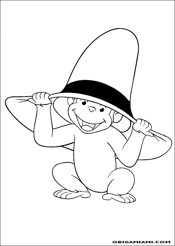 Curious george coloring page (16)