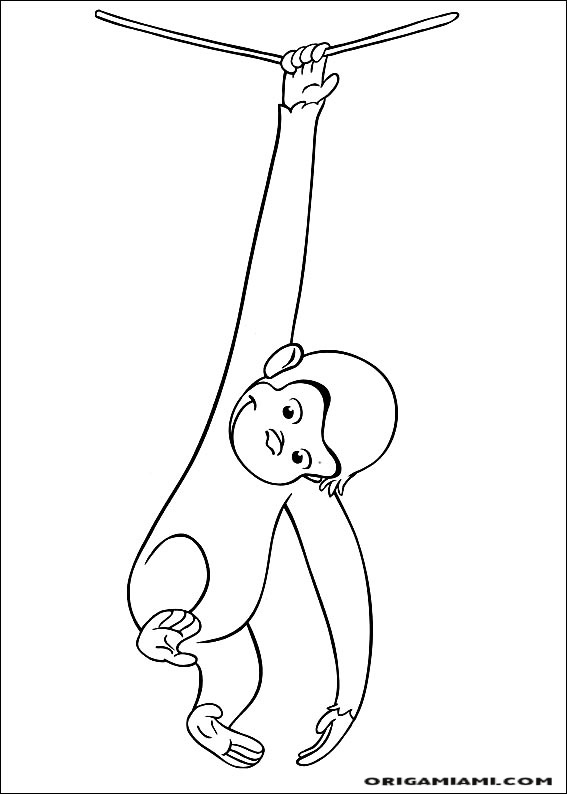 Curious george coloring page (18)