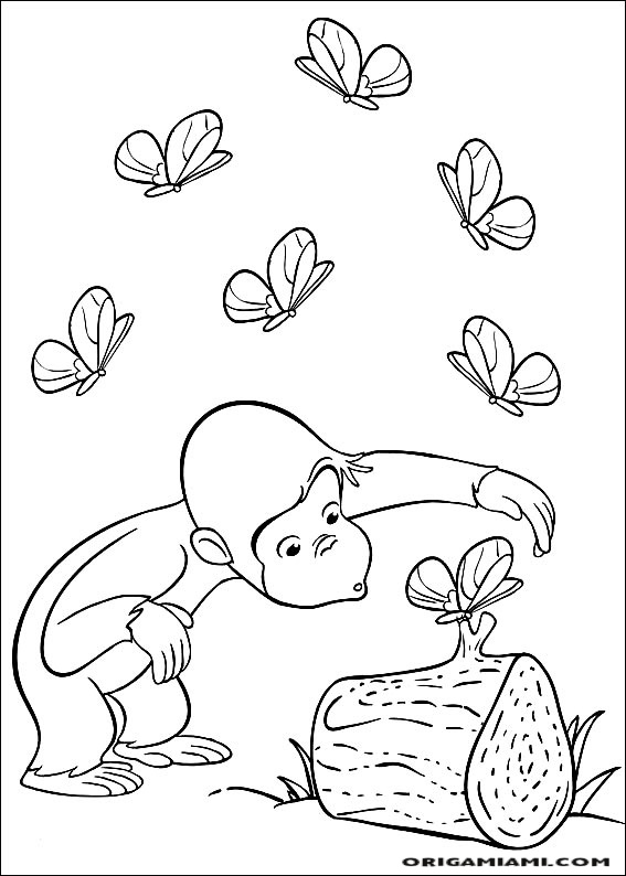 Curious george coloring page (19)