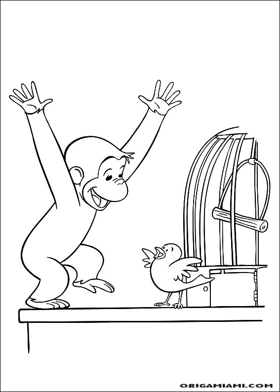 Curious george coloring page (26)