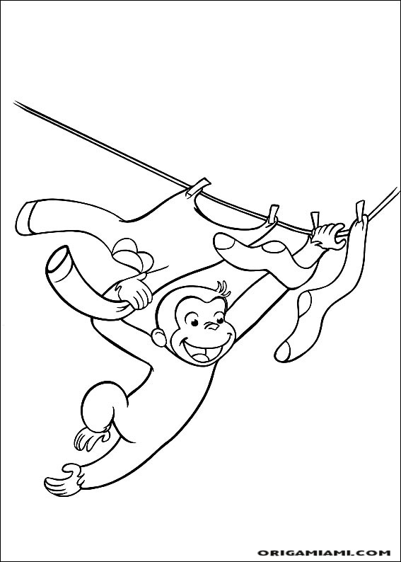 Curious george coloring page (27)