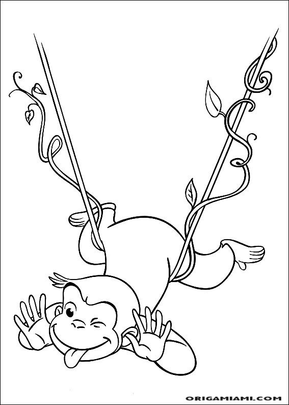 Curious george coloring page (28)