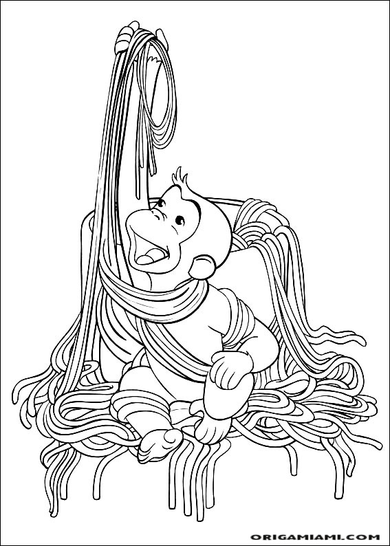 Curious george coloring page (37)