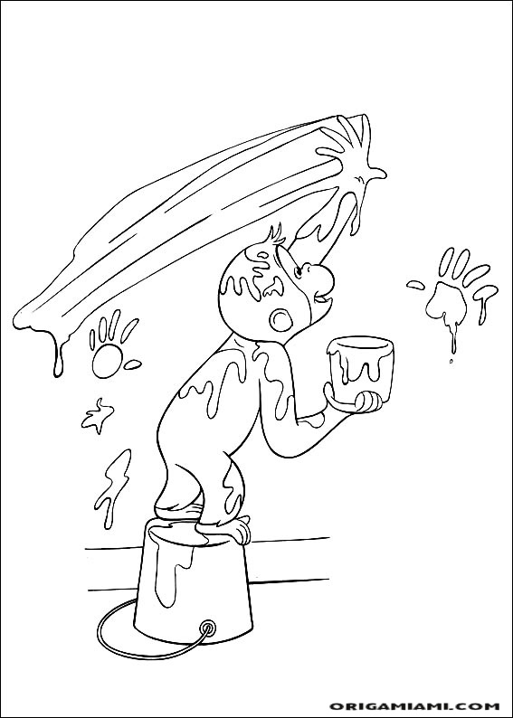 Curious george coloring page (39)