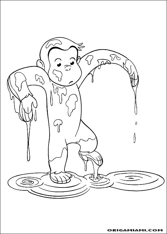 Curious george coloring page (40)