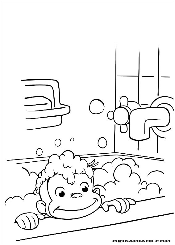 Curious george coloring page (41)