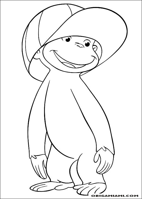 Curious george coloring page (42)