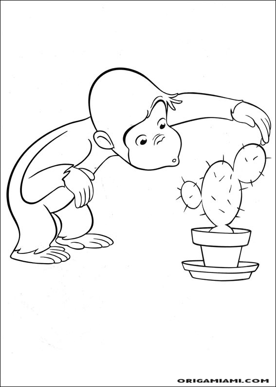 Curious george coloring page (44)