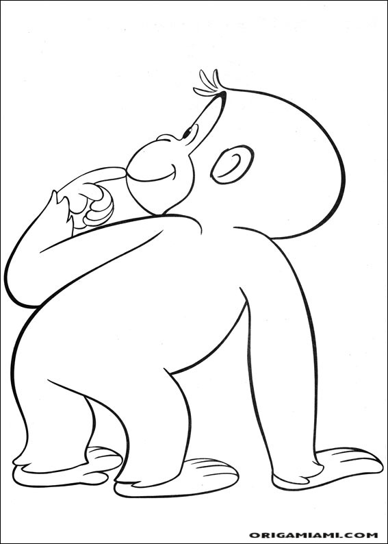 Curious george coloring page (46)