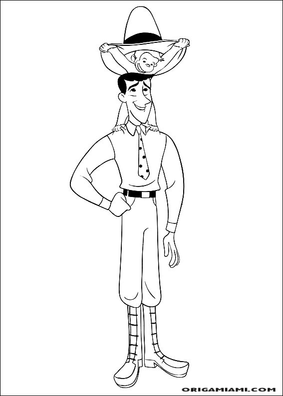 Curious george coloring page (52)