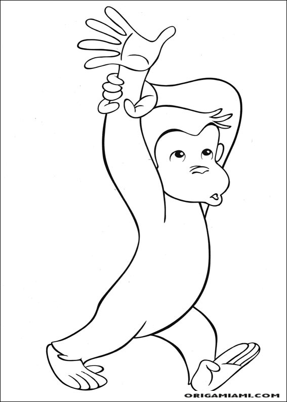 Curious george coloring page (54)