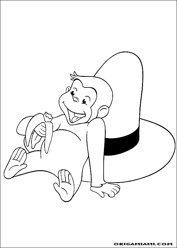 Curious george coloring page (56)